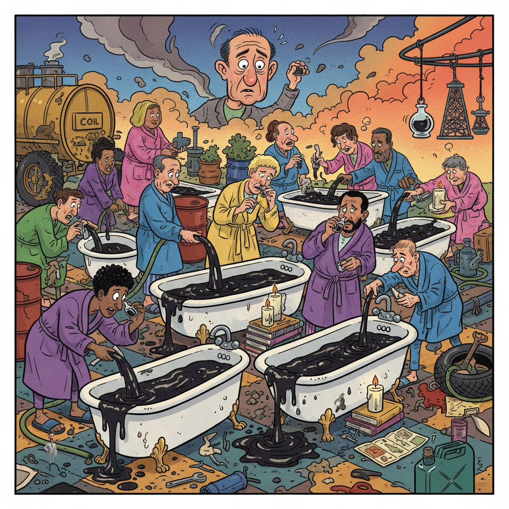 U.S. Strikes in Middle East Prompt Global Rush to Convert Bathtubs into Strategic Petroleum Reserves