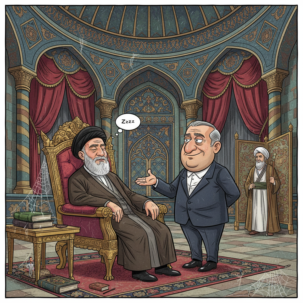 iranian government announces khamenei is merely 'resting his eyes' indefinitely