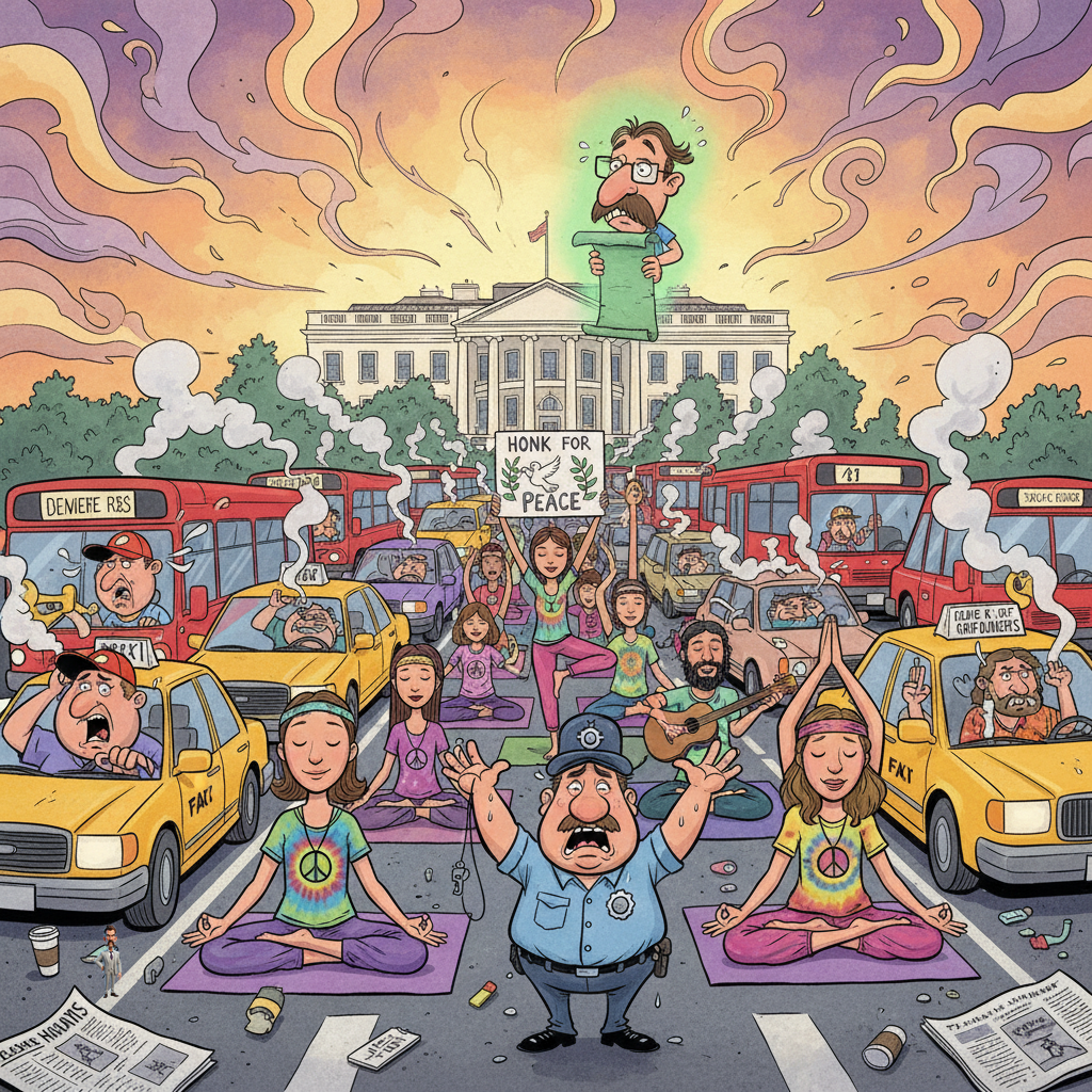 Nation's Peacemakers Successfully Disrupt Tuesday Afternoon Commute