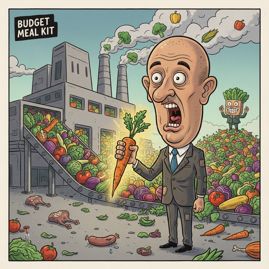 Budget Meal Kit Company Discovers Vegetables Are Cheaper Than Meat