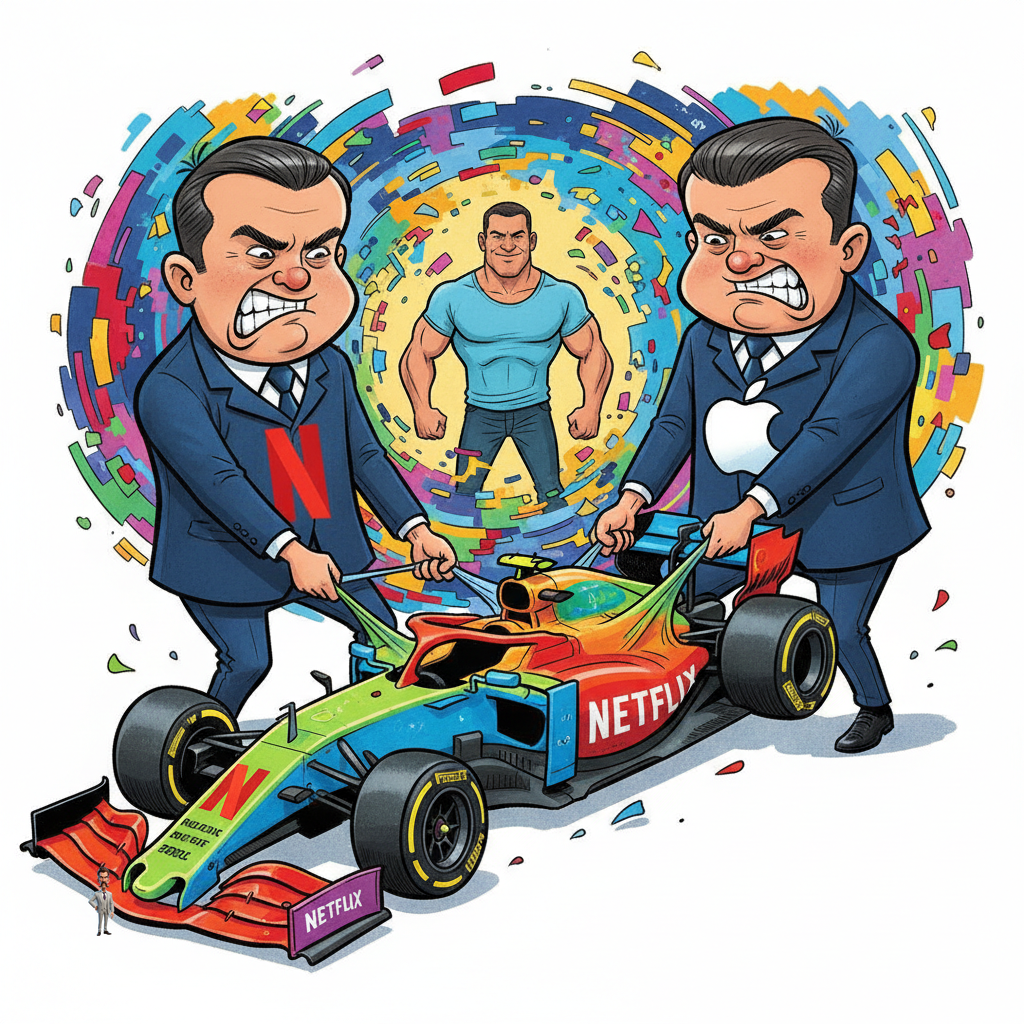 Netflix and Apple Partner to Stream F1, Immediately Begin Arguing Over Which Logo Should Be Bigger