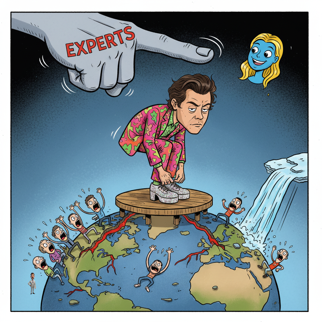 Nation Grapples With Existential Dread After Harry Styles Seen Performing Basic Human Movement