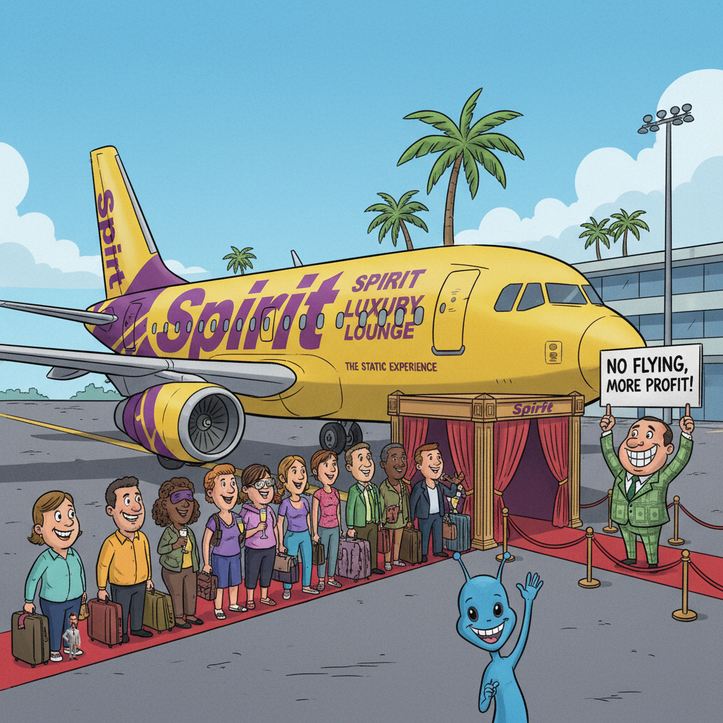 Spirit Airlines Announces Bold New Strategy: Just Stop Flying