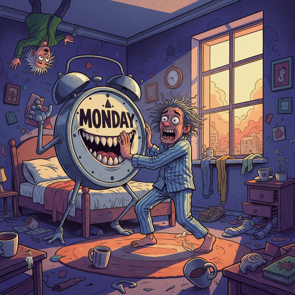 New Self-Care Ritual Involves Pretending Monday Doesn't Exist Until 7:59 AM