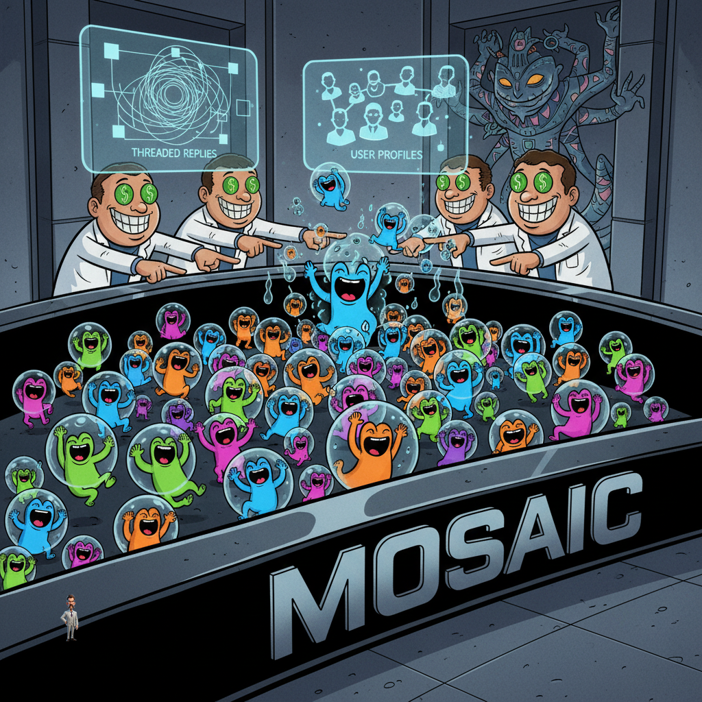 New Discussion Platform 'Mosaic' Promises To Revolutionize The Way People Scream Into The Void