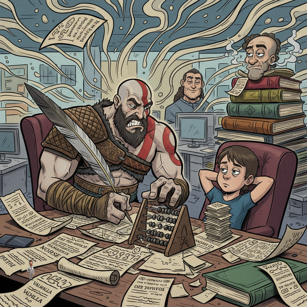 Sony Santa Monica Announces Next 'God of War' Will Focus Entirely On Filing Taxes