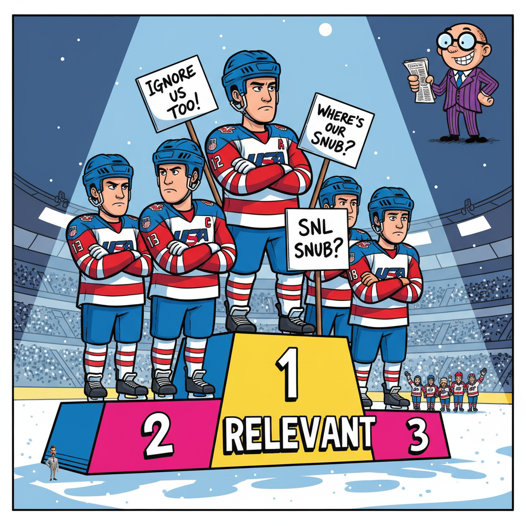 US Men's Hockey Team Demands Equal Opportunity To Be Ignored After Women's SNL Appearance