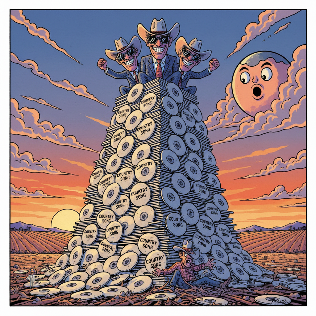 Country Music Industry Announces Annual Release of 500,000 New Songs