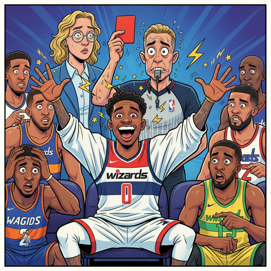 New Wizards Acquisition Trae Young Ejected For Excessive Enthusiasm During Bench Warm-Up