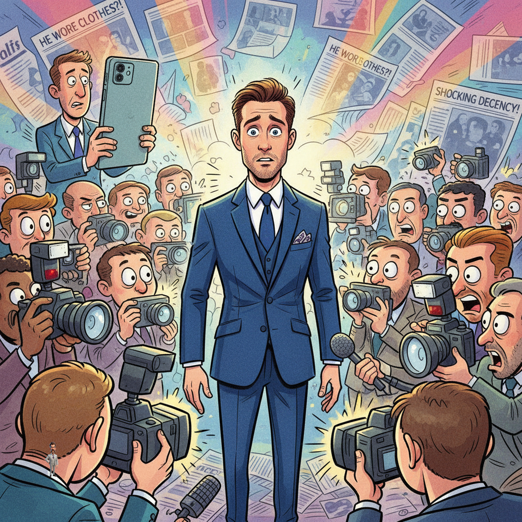 Actor Sam Heughan Reportedly Seen Wearing Clothes To Public Event