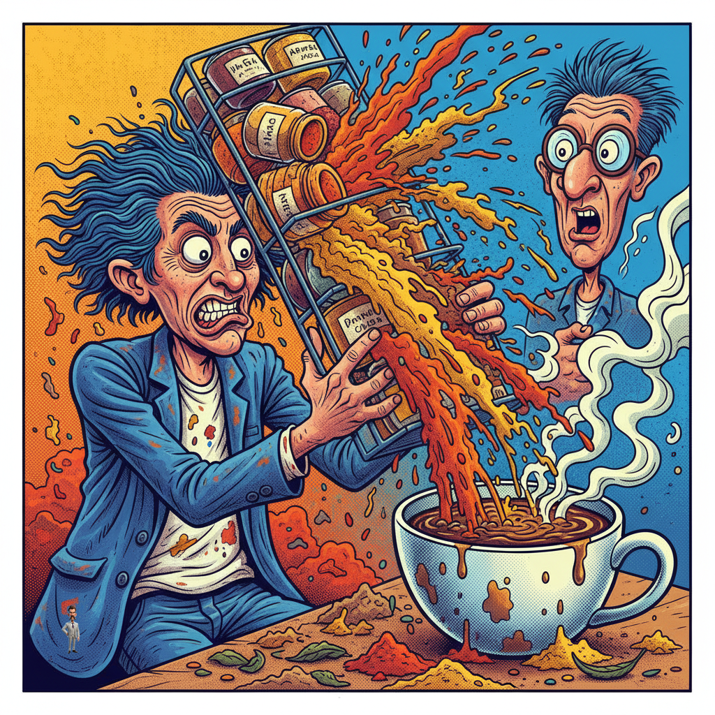 Nation’s Coffee Drinkers Now Adding Entire Spice Rack To Morning Brew In Desperate Bid For Sentience