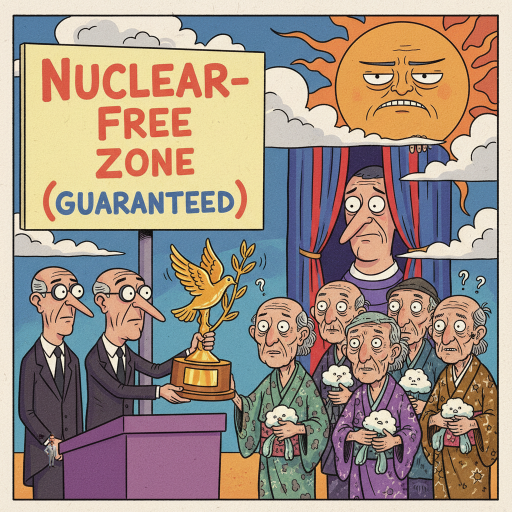 Nobel Committee Awards Peace Prize to Group That Successfully Prevented Future Atomic Bombings in Their Immediate Vicinity