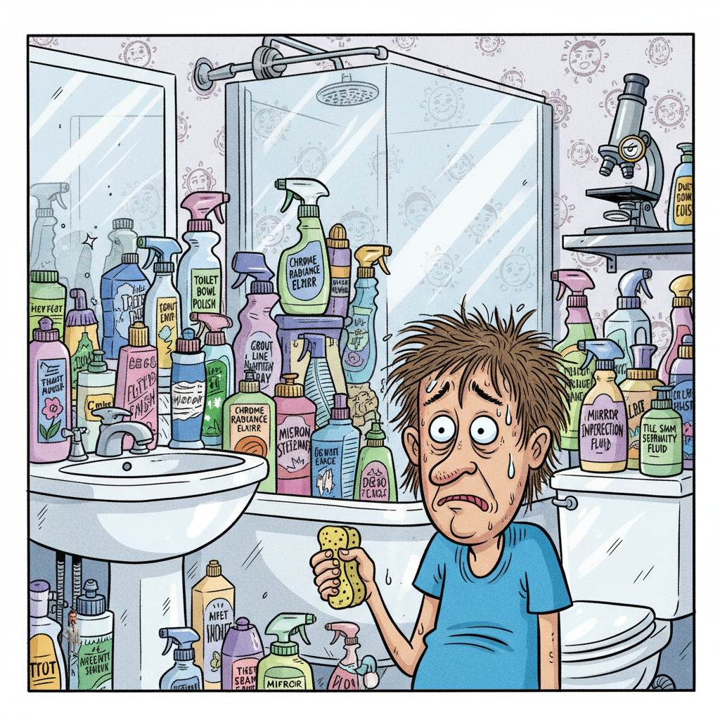 New Study Finds Bathroom Cleaning Requires Exactly 27 Specialized Products