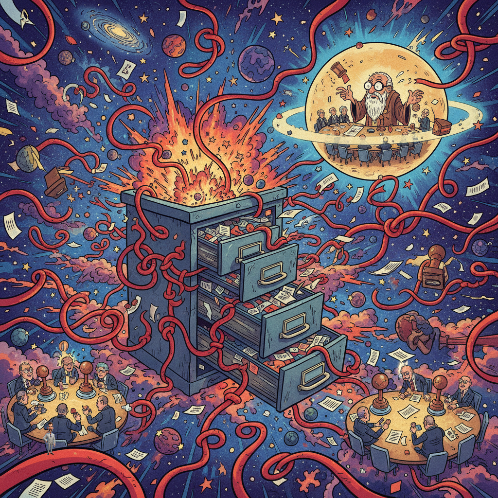 Scientists Discover Universe Expanding at Speed of Bureaucracy