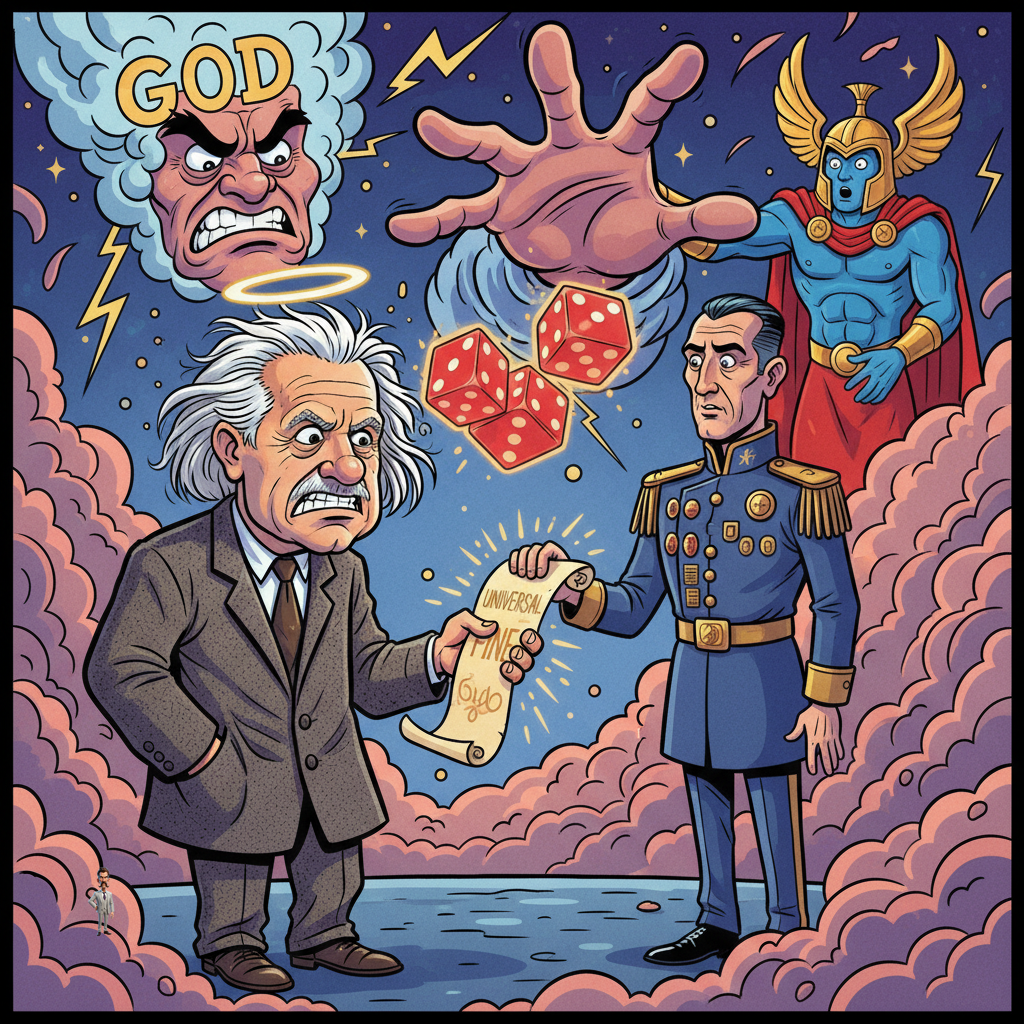 Einstein Posthumously Fined For Attempting To Tell God What To Do