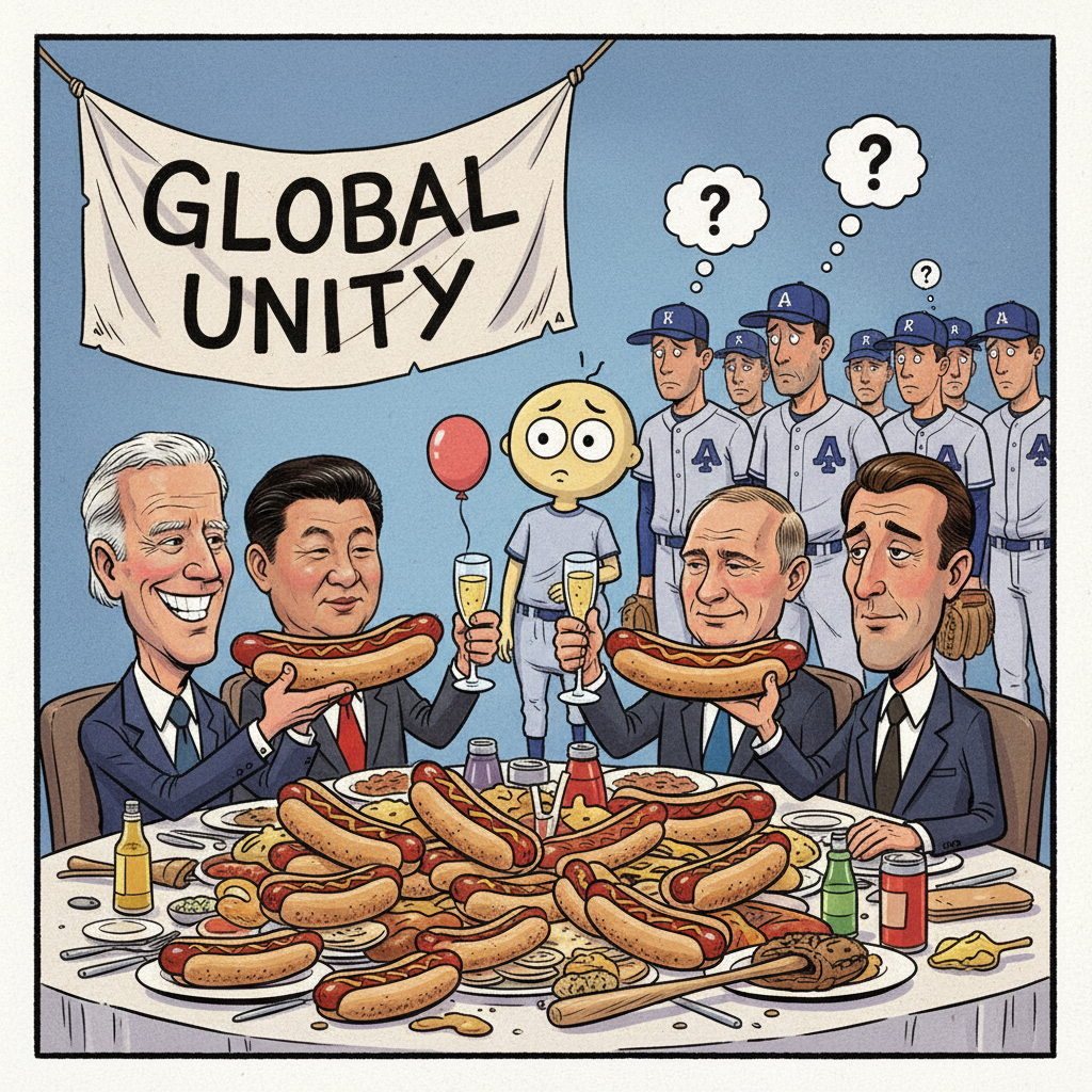 International Hot Dog Summit Declares Global Unity Achieved Through Processed Meats