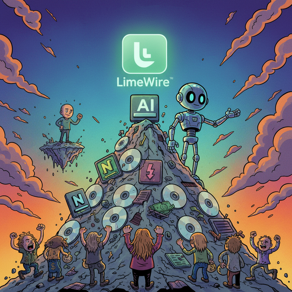 LimeWire Rebrands as 'Creator-First' AI Platform, Forgetting Entire History of Content Piracy