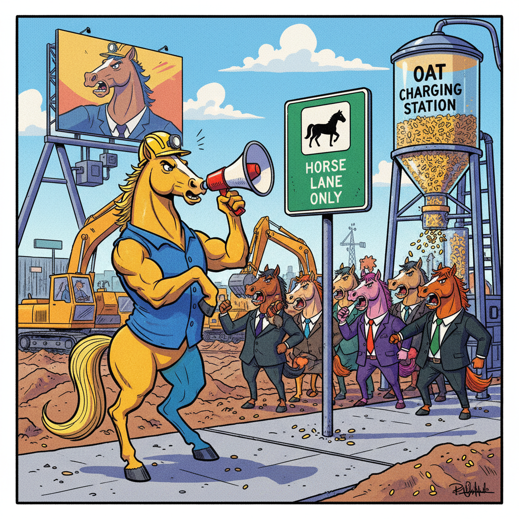 Nation's Horses Demand Immediate Infrastructure Overhaul To Accommodate Equine Commutes
