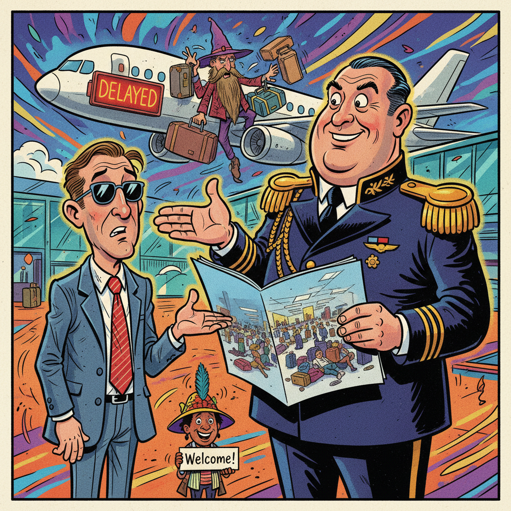 airline industry unveils new 'premium forced layover' package for discerning travelers