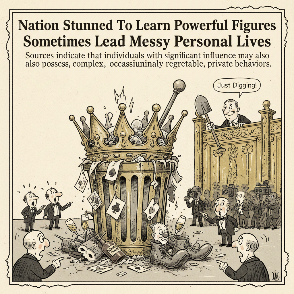 Nation Stunned To Learn Powerful Figures Sometimes Lead Messy Personal Lives