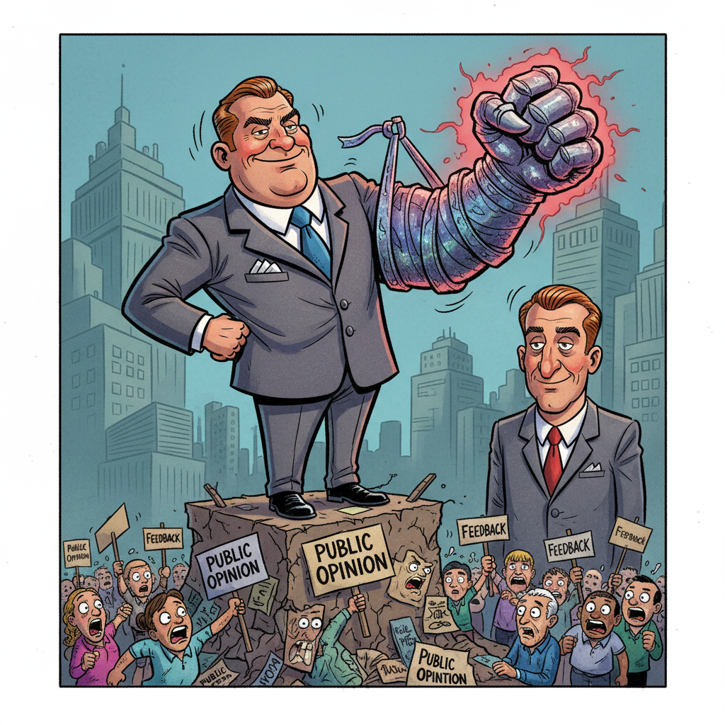 Senator Claims Broken Arm Was 'Necessary Deterrent' Against Public Opinion