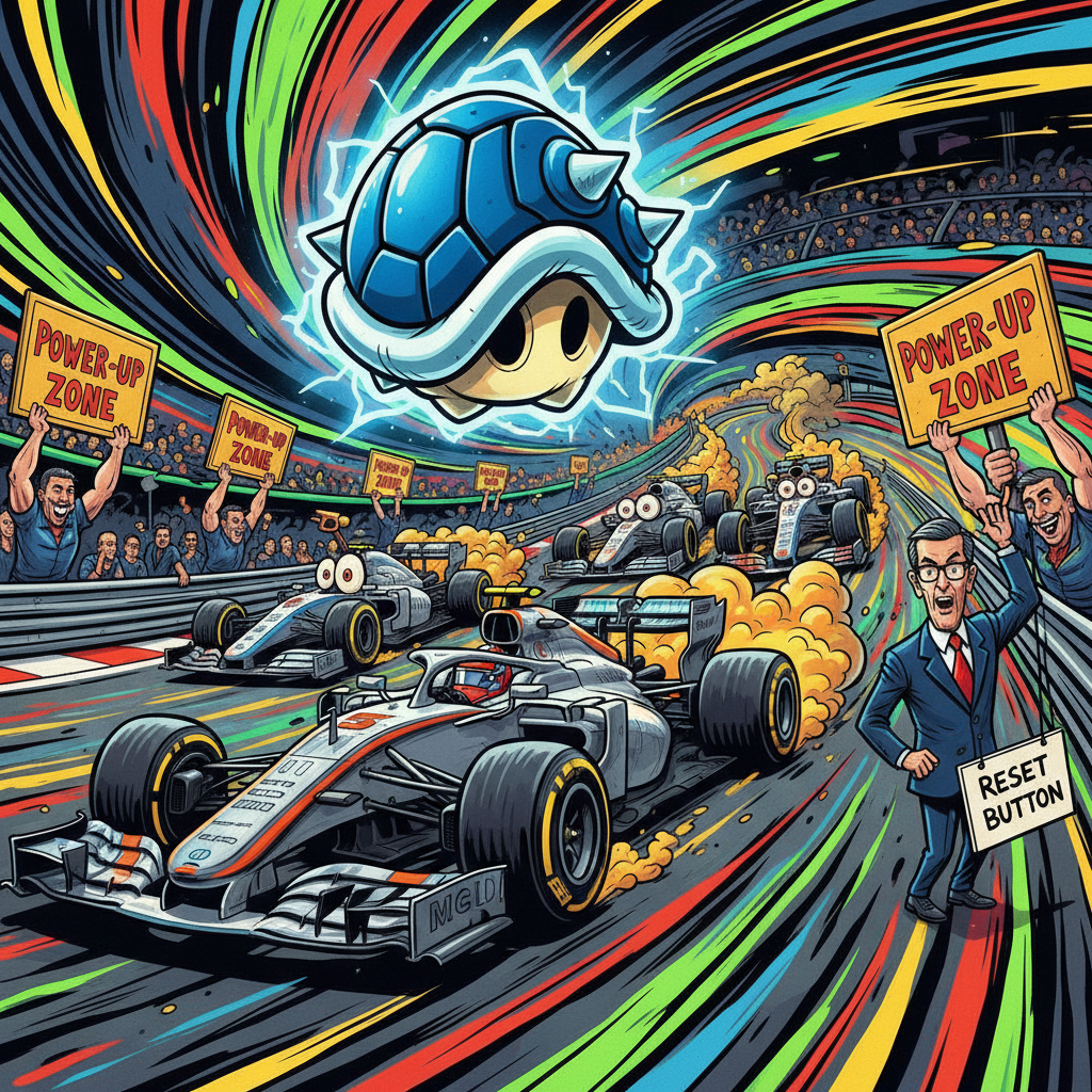 F1 Unveils 'Blue Shell' Power-Up To Ensure Every Race Finishes With A Surprise