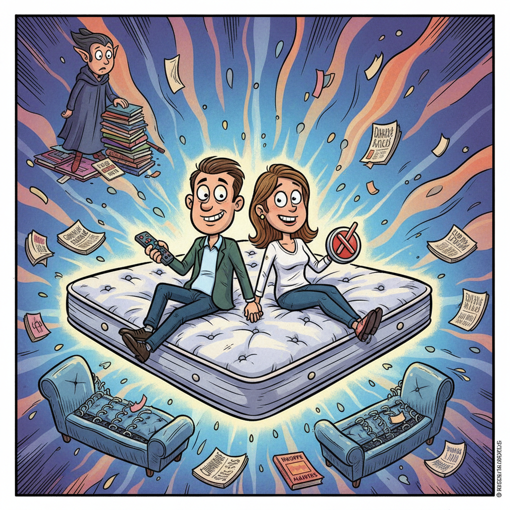 New Mattress Reportedly Solves All Marital Problems, Eliminates Need For Communication