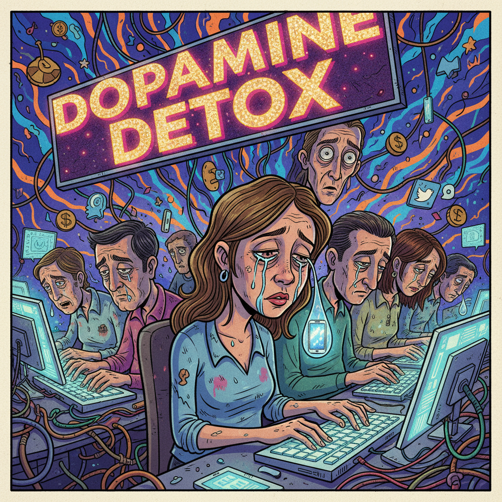 Nation’s Productivity Soars As Citizens Accidentally Achieve ‘Dopamine Detox’ Through Sheer Exhaustion