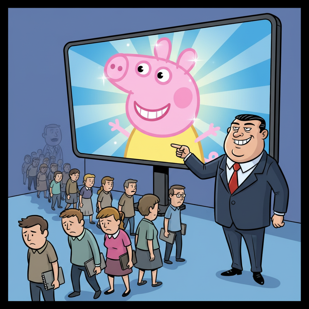 Hasbro CEO Replaces Entire Design Team With Single AI Peppa Pig