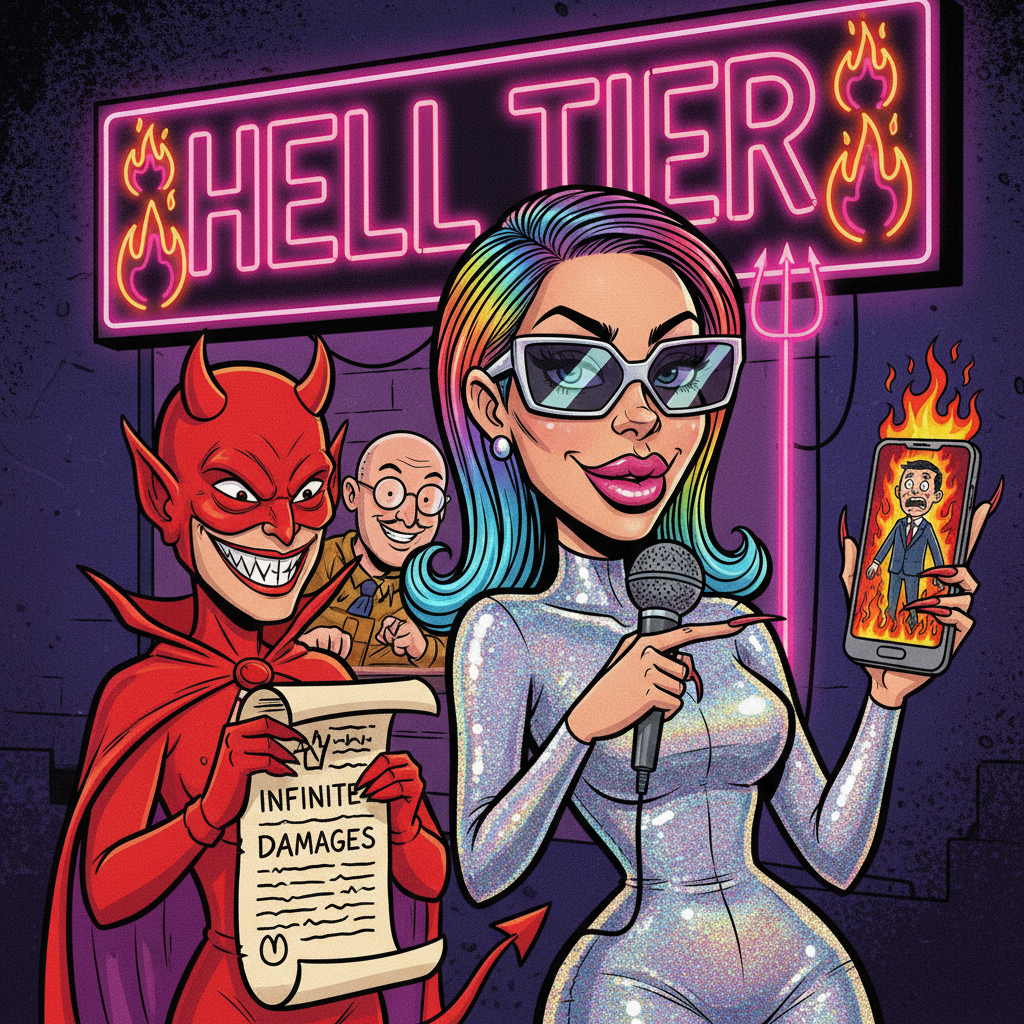 Influencer Announces New 'Hell' Tier For Defamation Lawsuits
