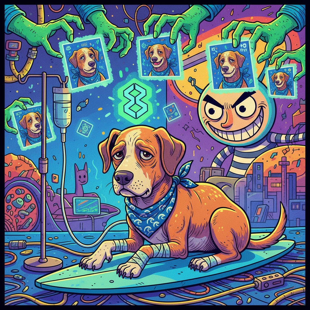 Beloved Surfing Dog's Cancer Diagnosis Prompts Immediate Launch of 'Paw-sitive Vibes' NFT Collection