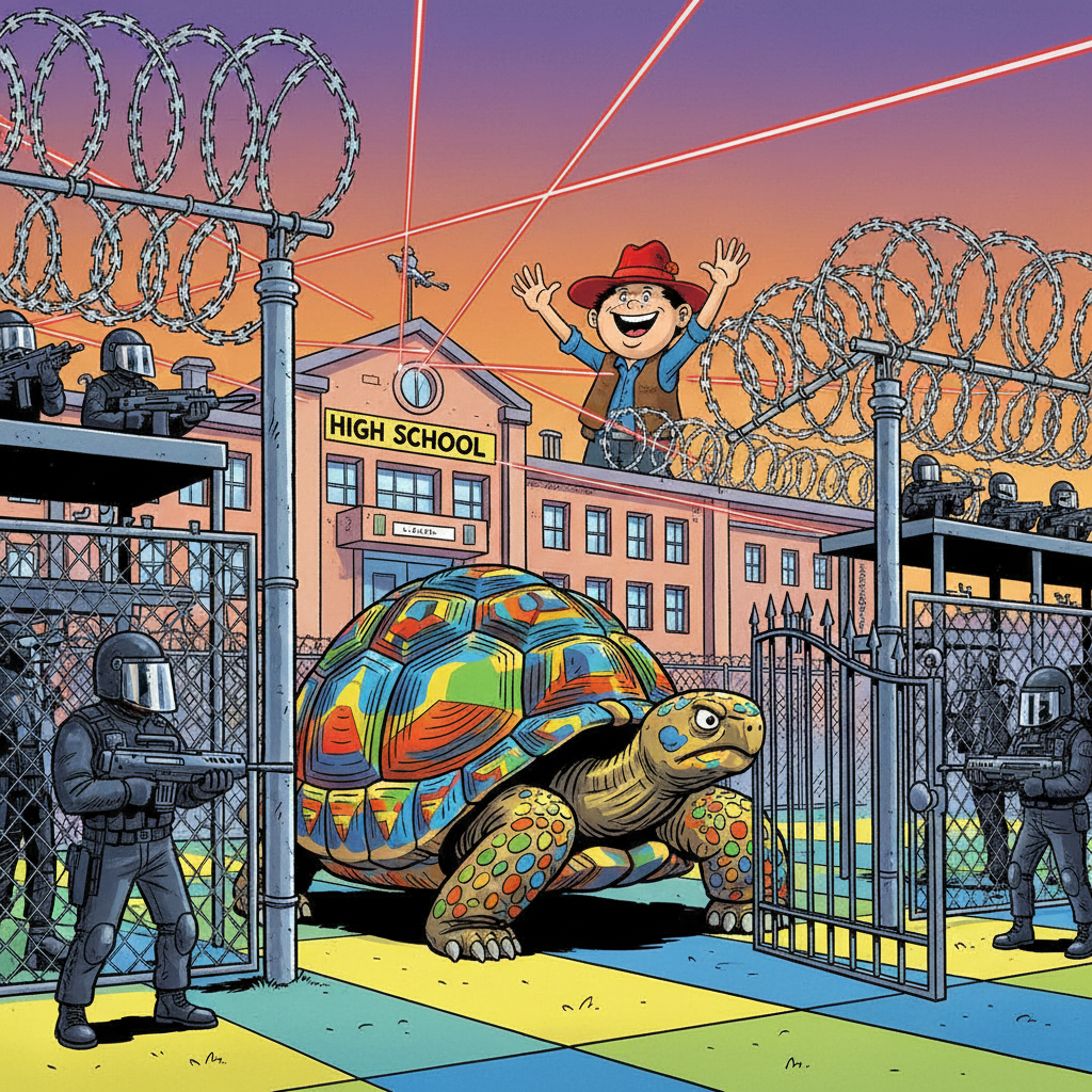 Nation's High Schools Now Implementing Tortoise-Proof Security Measures