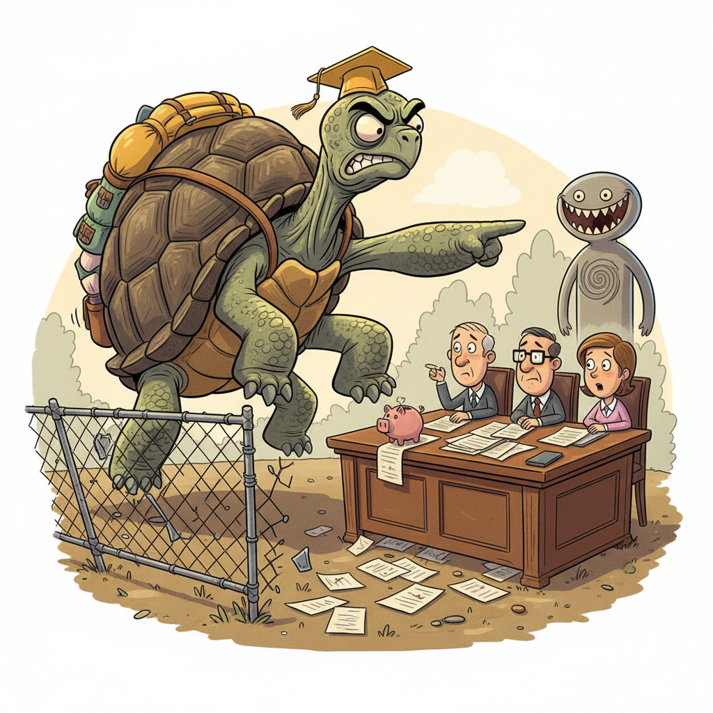 Teenage Tortoise Blames School Board For Lack Of Enrichment Programs After Daring Escape