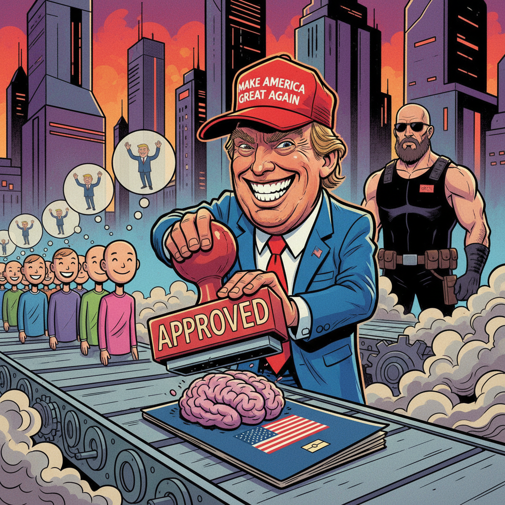 Trump Campaign Unveils New 'Thought Visa' Program To Ensure Ideological Purity