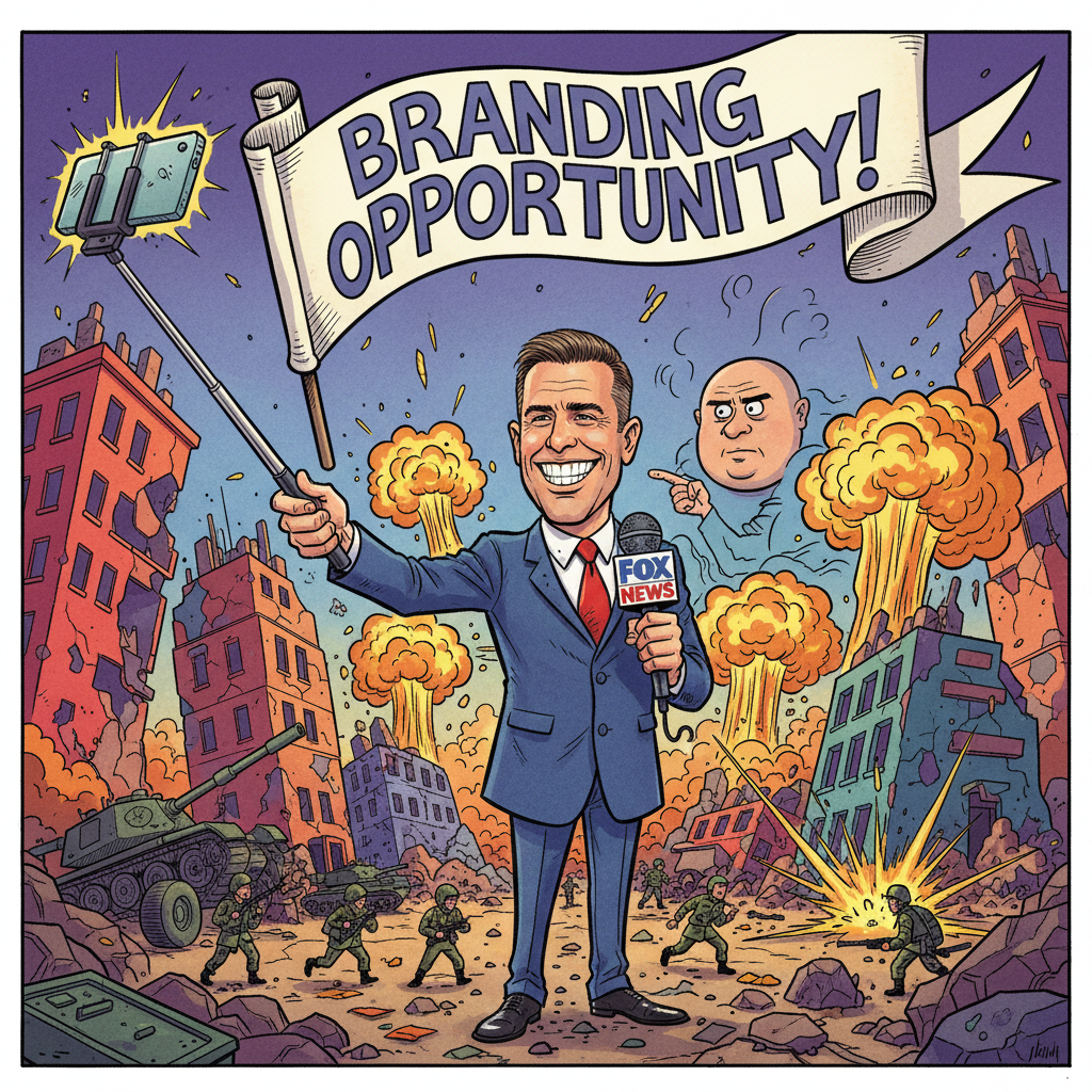 Fox News Anchor Pete Hegseth Declares War-Torn Regions 'Untapped Market for Personal Branding'