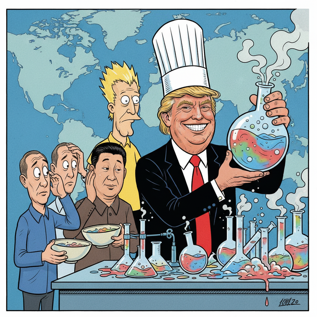 Trump Unveils New 'Fluid Rationalization' Foreign Policy Doctrine