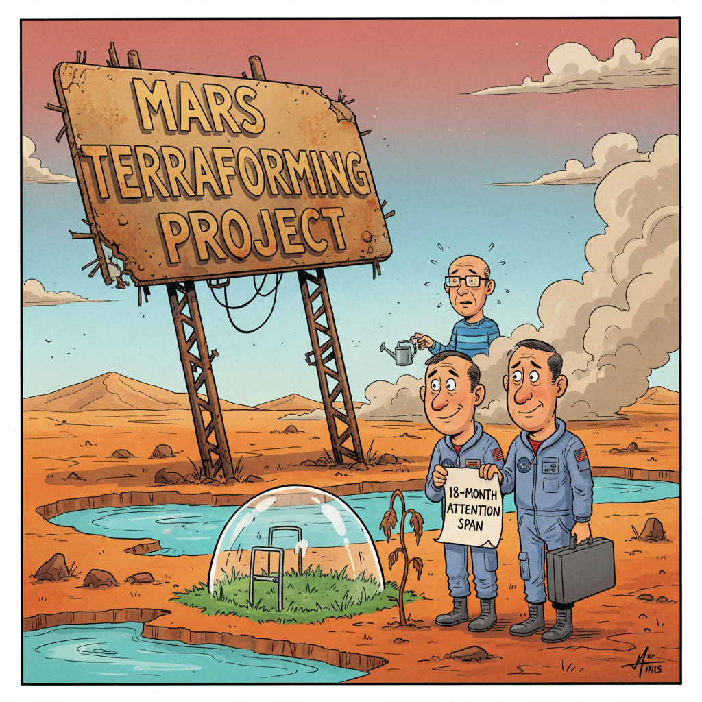 Mars Terraforming Project Halted After Engineers Realize It Requires Long-Term Commitment