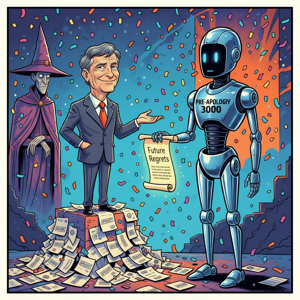 Bill Gates Unveils New AI That Can 'Pre-Apologize' For Future Bad Decisions