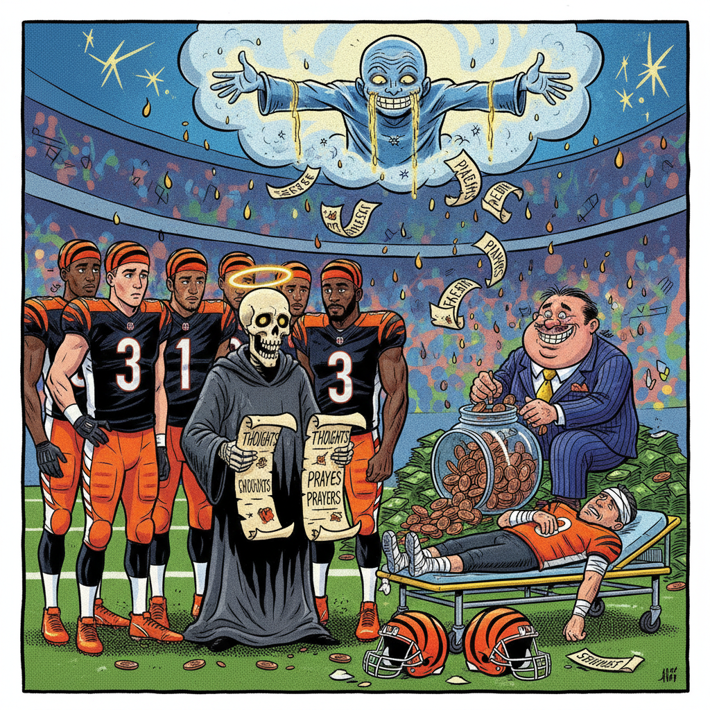 bengals opt for 'thoughts and prayers' over backup qb, citing budget constraints