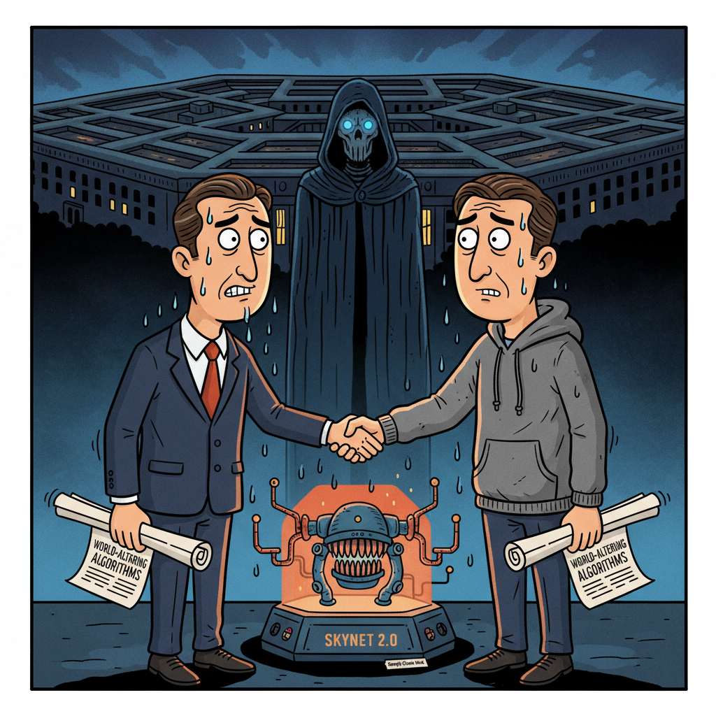 Rival AI Firms Unite To Prevent Pentagon From Labeling Their Skynet Prototypes As 'Supply Chain Risk'