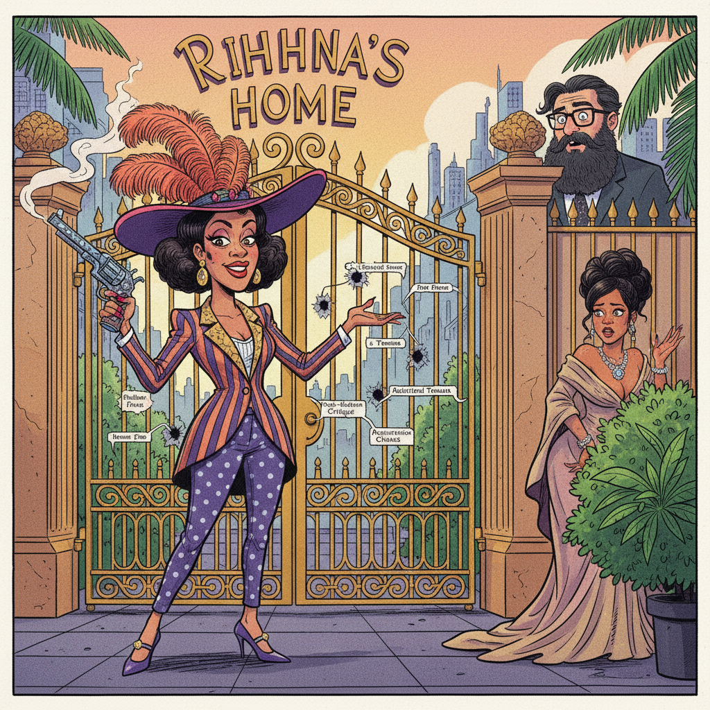 Woman Accused of Shooting at Rihanna's Home Claims It Was Performance Art