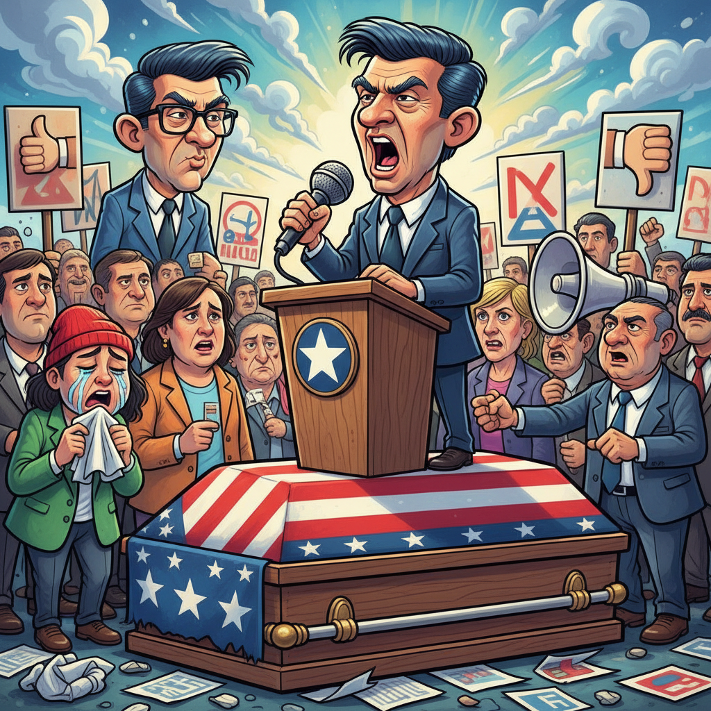 Nation Agrees Funerals Are Now Prime Venues For Political Point-Scoring