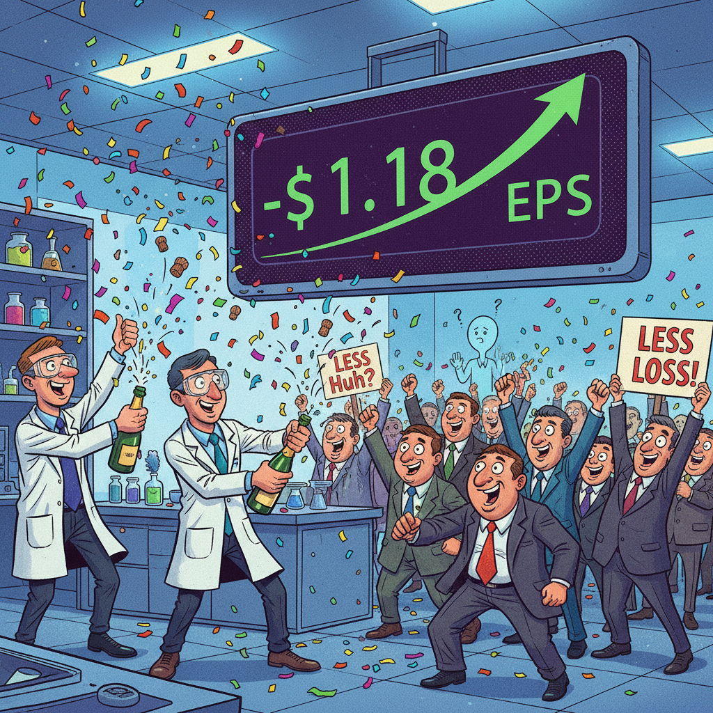 Biotech Firm Celebrates Losing Less Money Than Predicted, Stock Soars