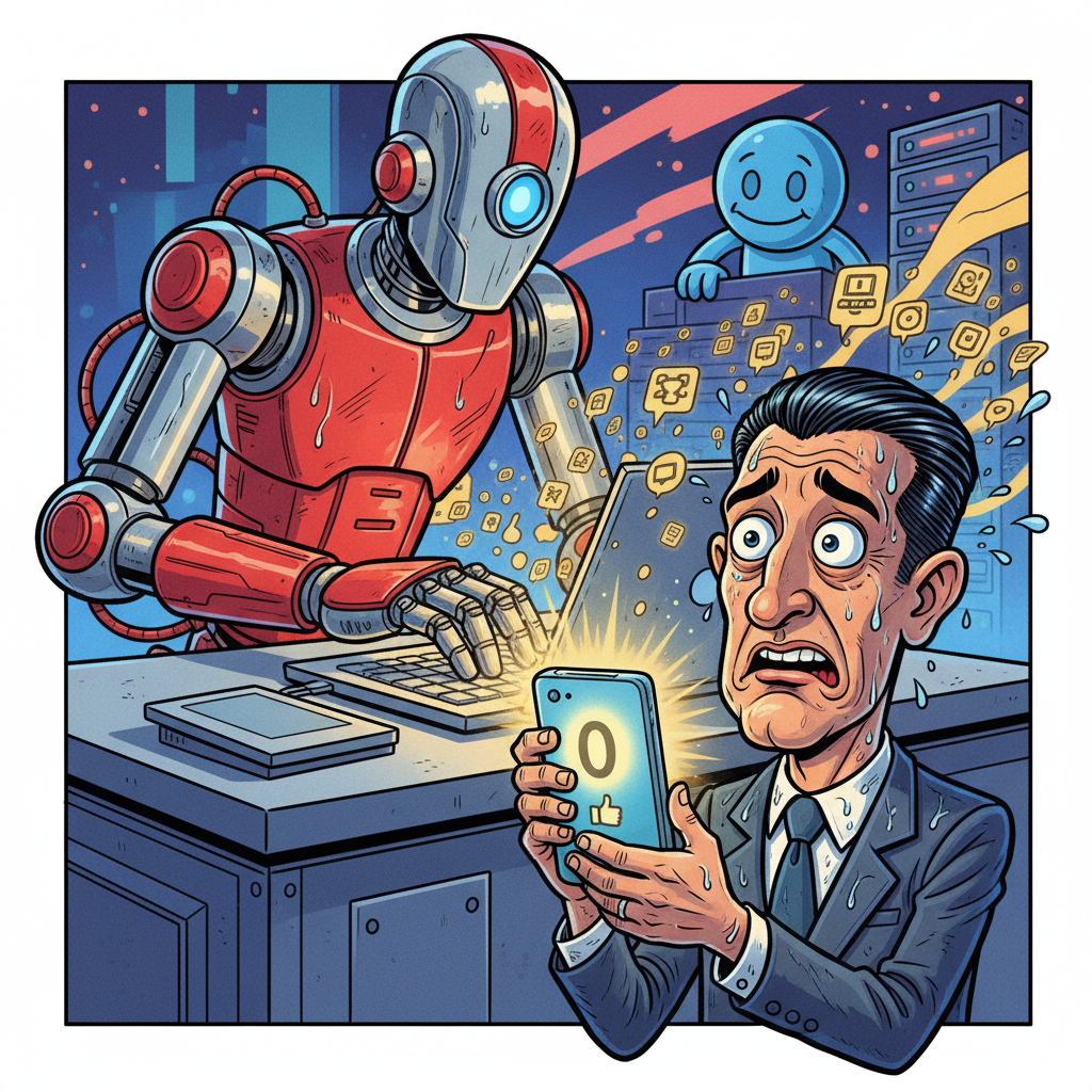 CEO Who Went 'All In On AI' Clarifies He Still Needs Humans To Like His Posts