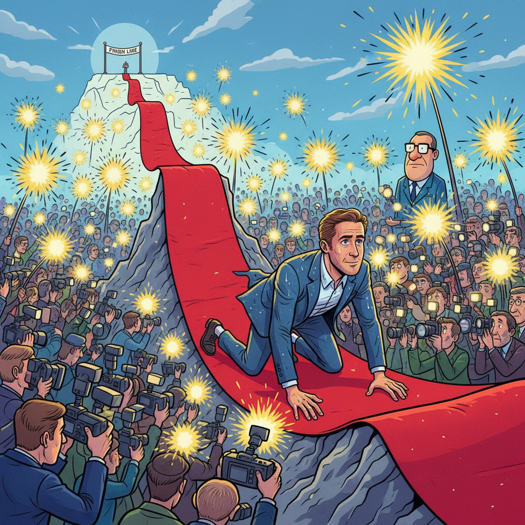 Ryan Gosling Heroically Completes Red Carpet Walk, Cements Status As Human Man