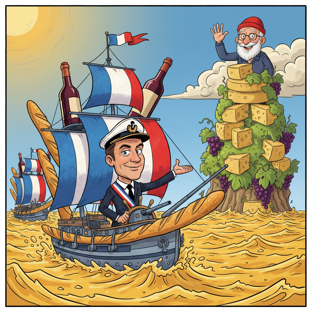 France Dispatches Naval Fleet To Ensure Regional Supply Of Artisanal Cheeses And Fine Wines