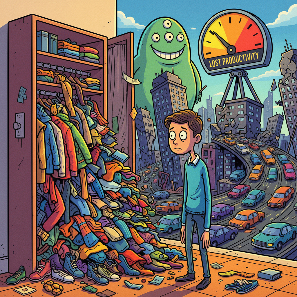 New Study Finds Humans Spend 37% Of Waking Hours Staring Blankly At Closets