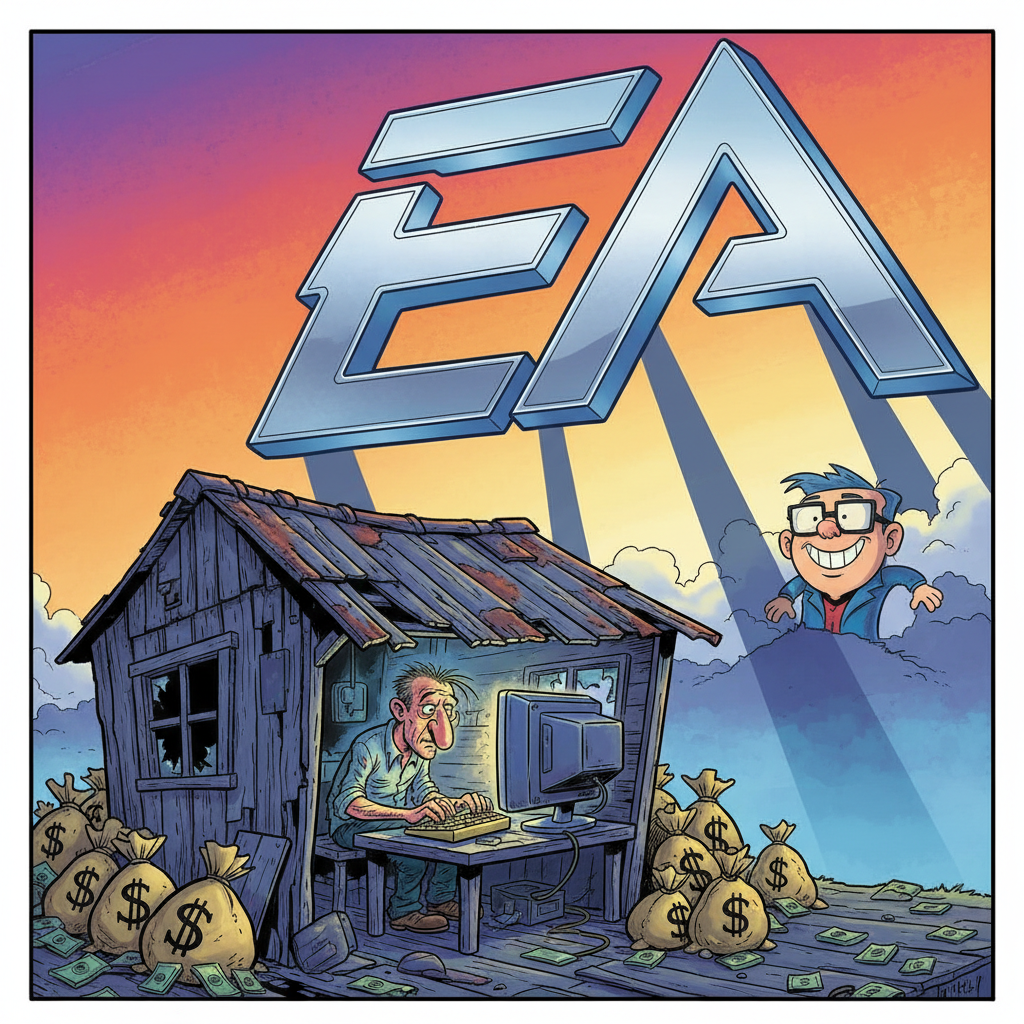 EA Announces New 'Leaner, Meaner' Development Strategy: Just One Guy In A Shed