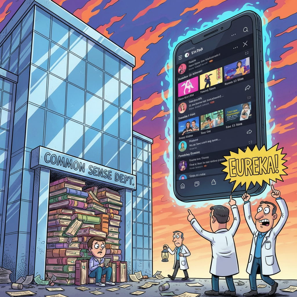 Groundbreaking Study Confirms Scrolling TikTok Is Easier Than Doing Homework