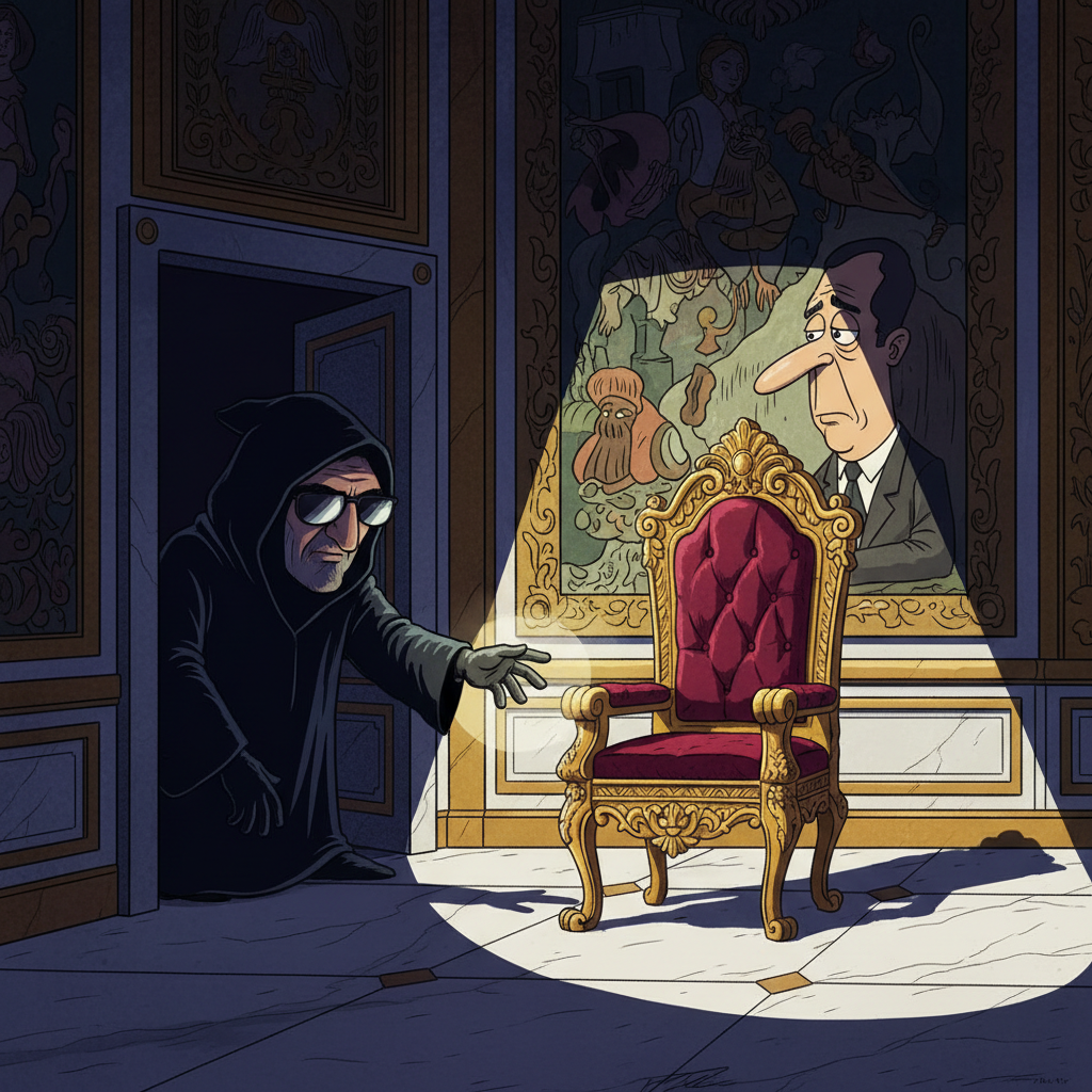 iran's new supreme leader pledges to continue leading from a slightly further back, less well-lit corner of the room